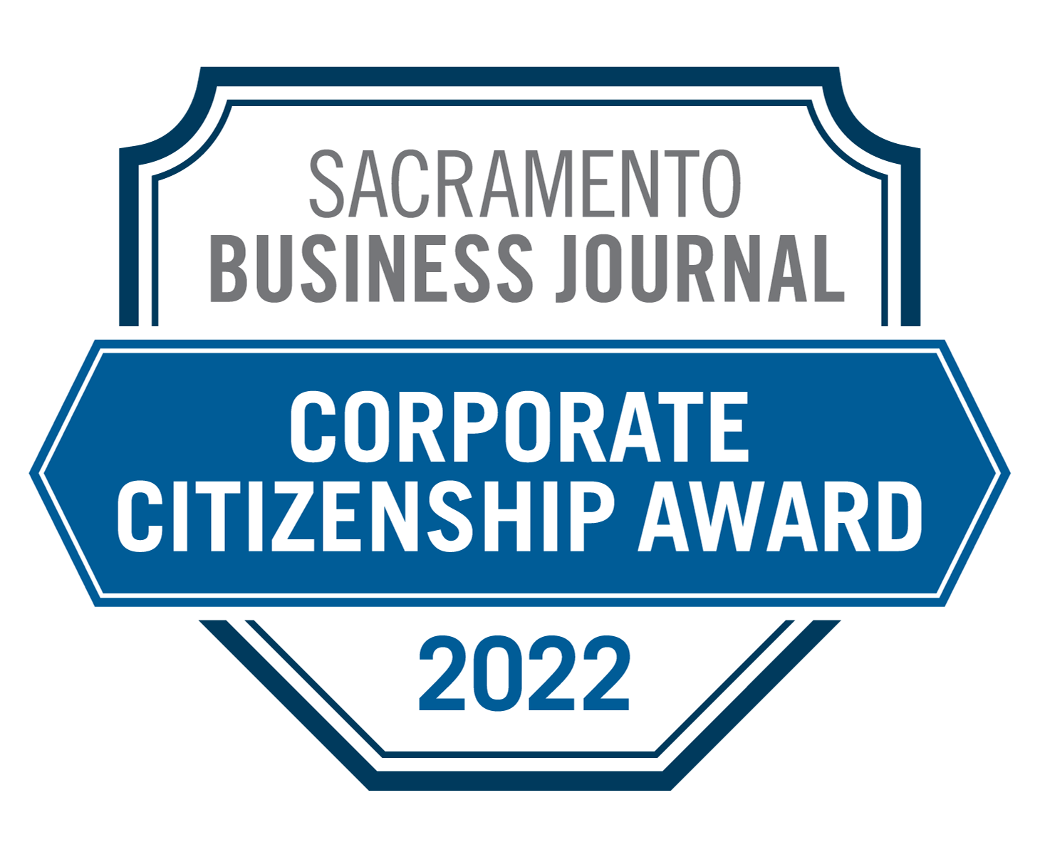 Sacramento Business Journal Corporate Citizenship Award 2022