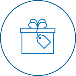 Wrapped gift box